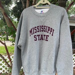Russell Mississippi State Embroidered Sweatshirt